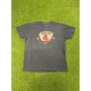 Boston Red Sox Graphic T-Shirt Mens XL Charcoal Heather Grey MLB Baseball Tee